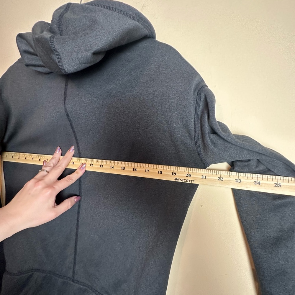 North Face Gray Funnel Neck Hoodie Pullover Sweatshirt Women’s Size Medium - Picture 12 of 15